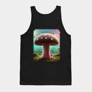 Realistic and Aesthetic Mushroom Tank Top